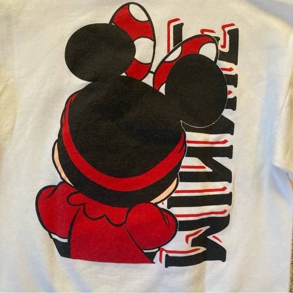 Vintage 90's Disney Minnie Mouse Double Sided Graphic Logo Sweatshirt Medium USA - Picture 4 of 8